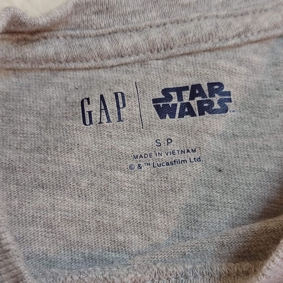 Star Wars Kids Long-sleeved Small Grey Shirt - GAP - Picture 3 of 7